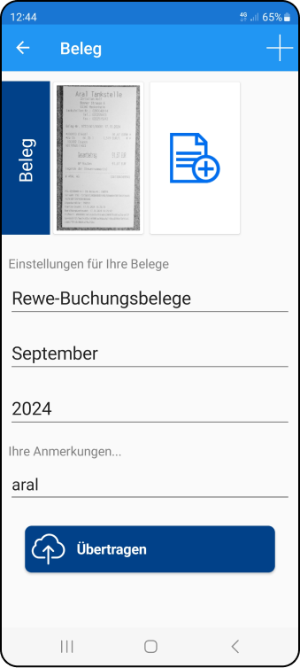 Screenshot: Eintrag bearbeiten