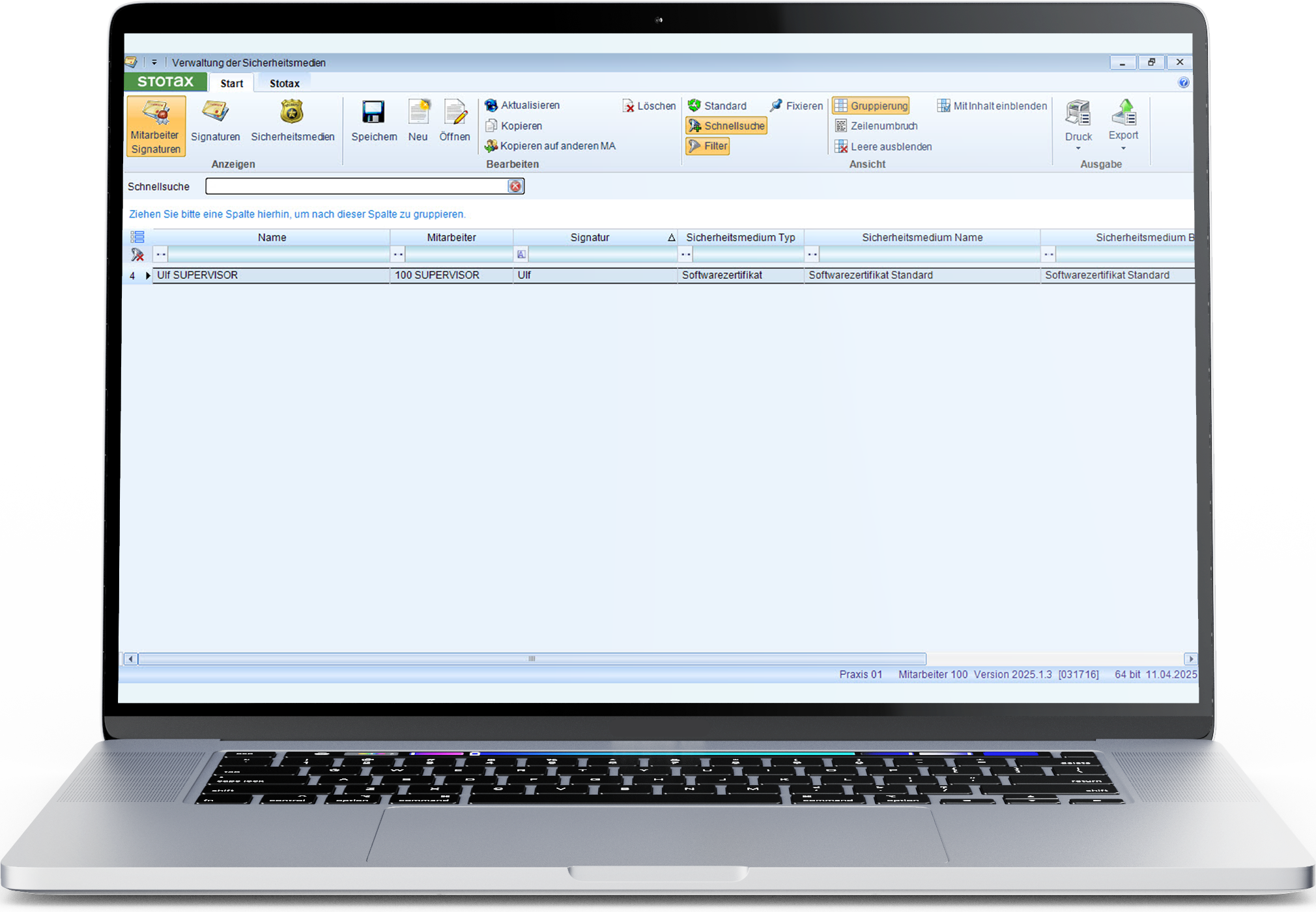 Screenshot: Auf ADLER-Datenbank zugreifen