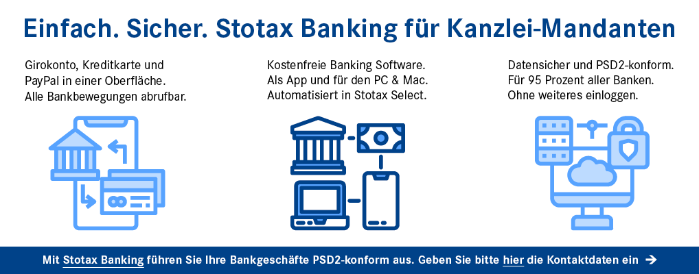 Stotax Banking - einfach und sicher