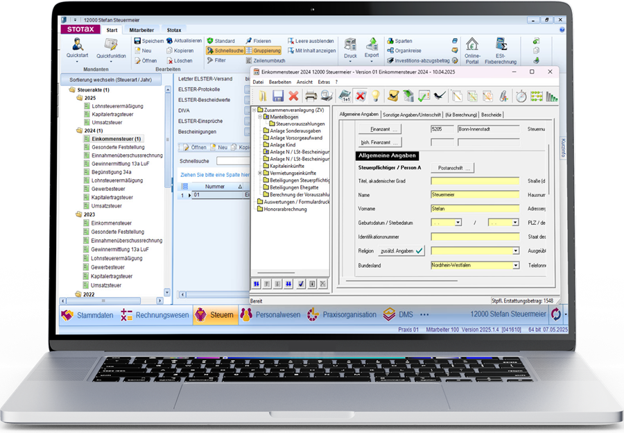 Rundum-System für moderne Steuererklärungen